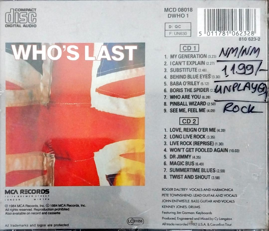 Who, The - Who's Last (CD)