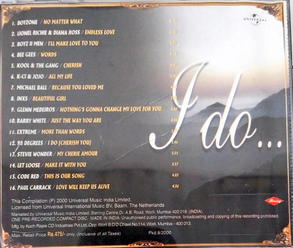 I Do... - 16 Songs Of Love  (CD)