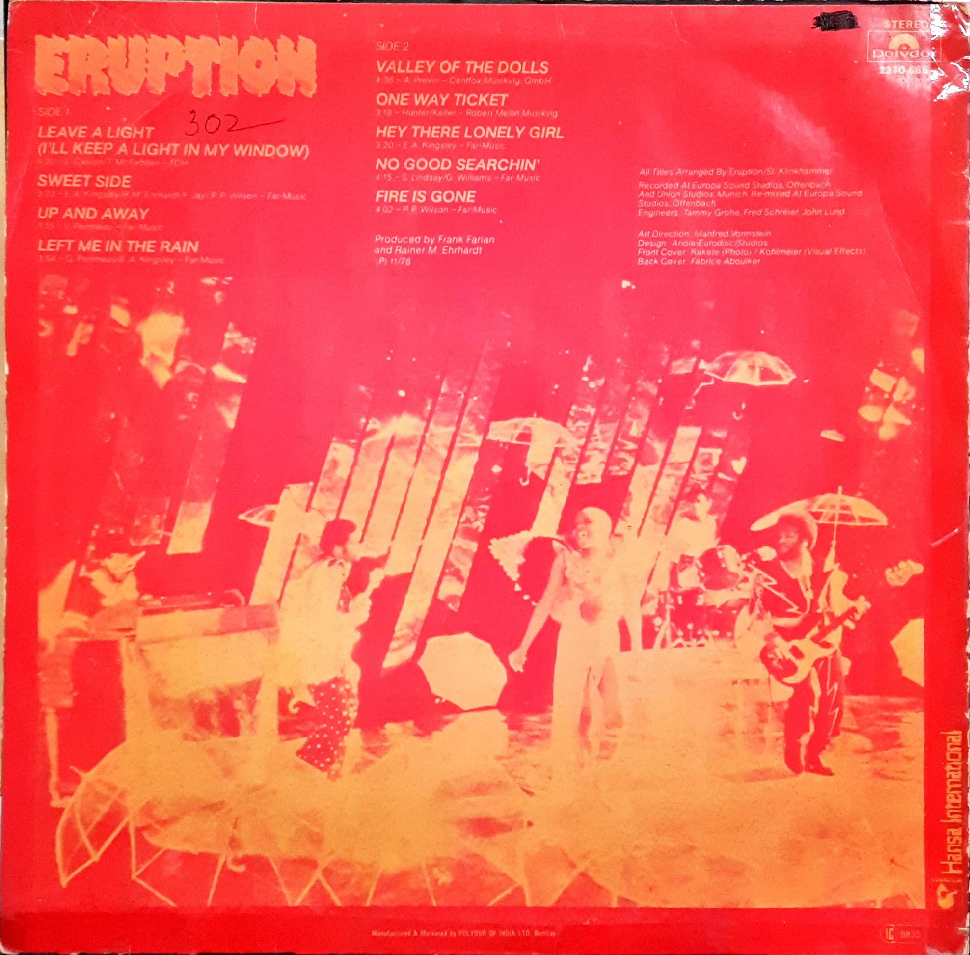 Eruption (4) - Leave A Light (Vinyl)