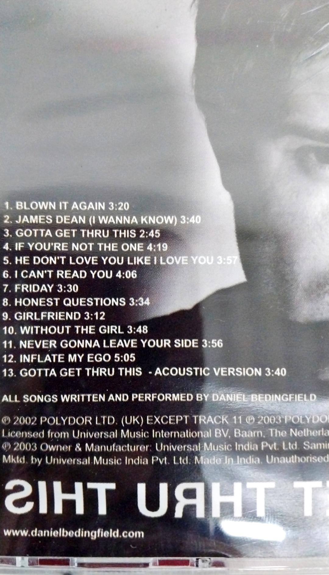 Daniel Bedingfield - Gotta Get Thru This (CD)