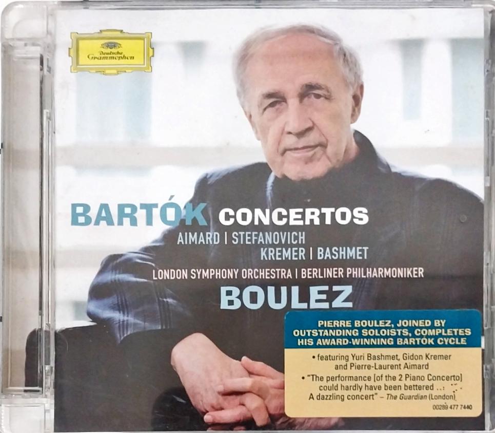 Béla Bartók, Pierre-Laurent Aimard, Tamara Stefanovich, Gidon Kremer, Yuri Bashmet, London Symphony Orchestra, Berliner Philharmoniker, Pierre Boulez - Concertos (CD)