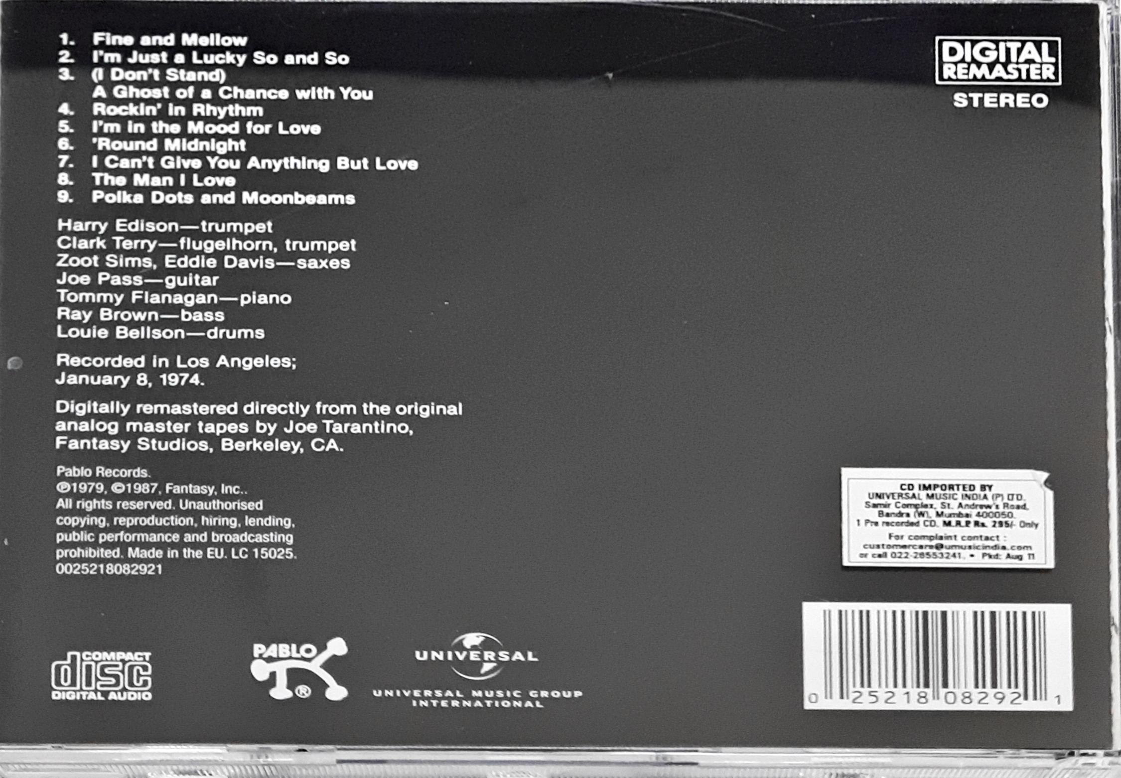 Ella Fitzgerald - Fine And Mellow (CD)