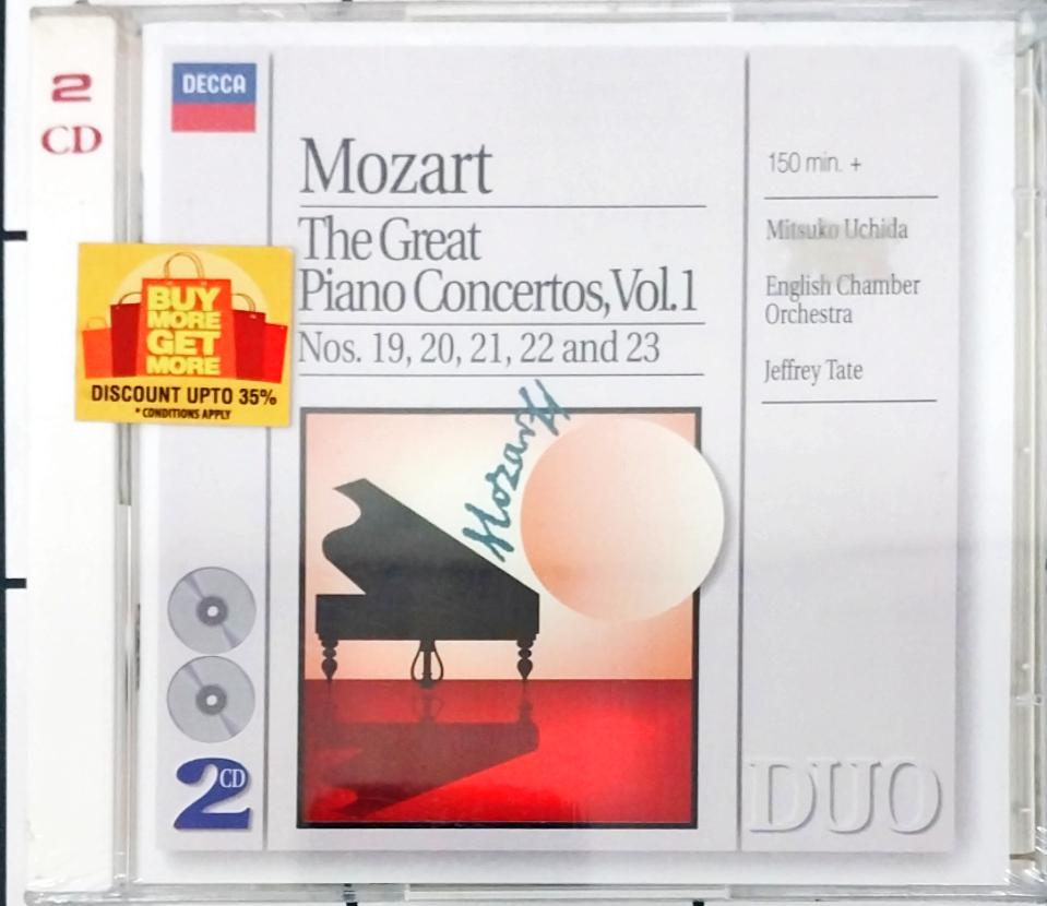 Wolfgang Amadeus Mozart - Mitsuko Uchida, English Chamber Orchestra, Jeffrey Tate - The Great Piano Concertos, Vol. 1 (Nos. 19, 20, 21, 22 And 23) (CD) (2)