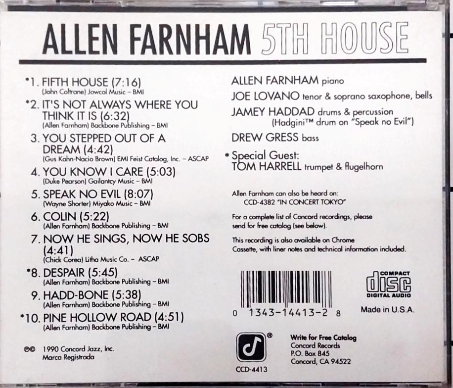 Allen Farnham - 5th House (CD)