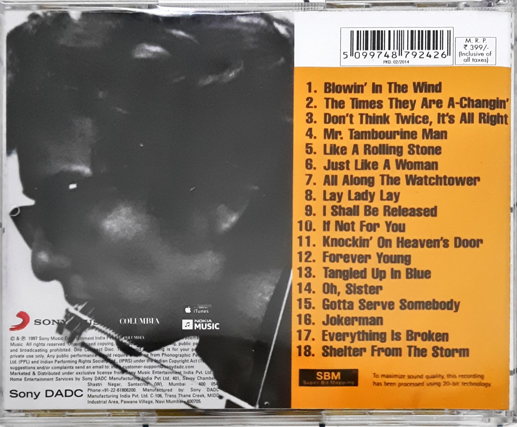 Bob Dylan - The Best Of Bob Dylan (CD)