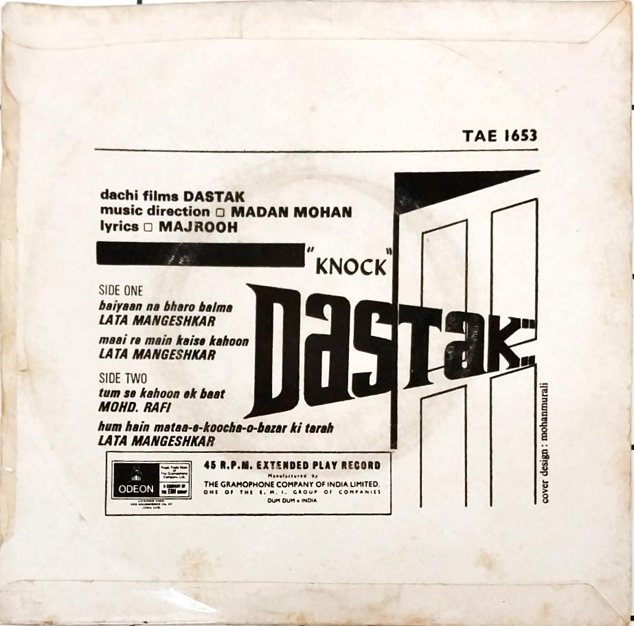 Madan Mohan - Dastak (45-RPM)