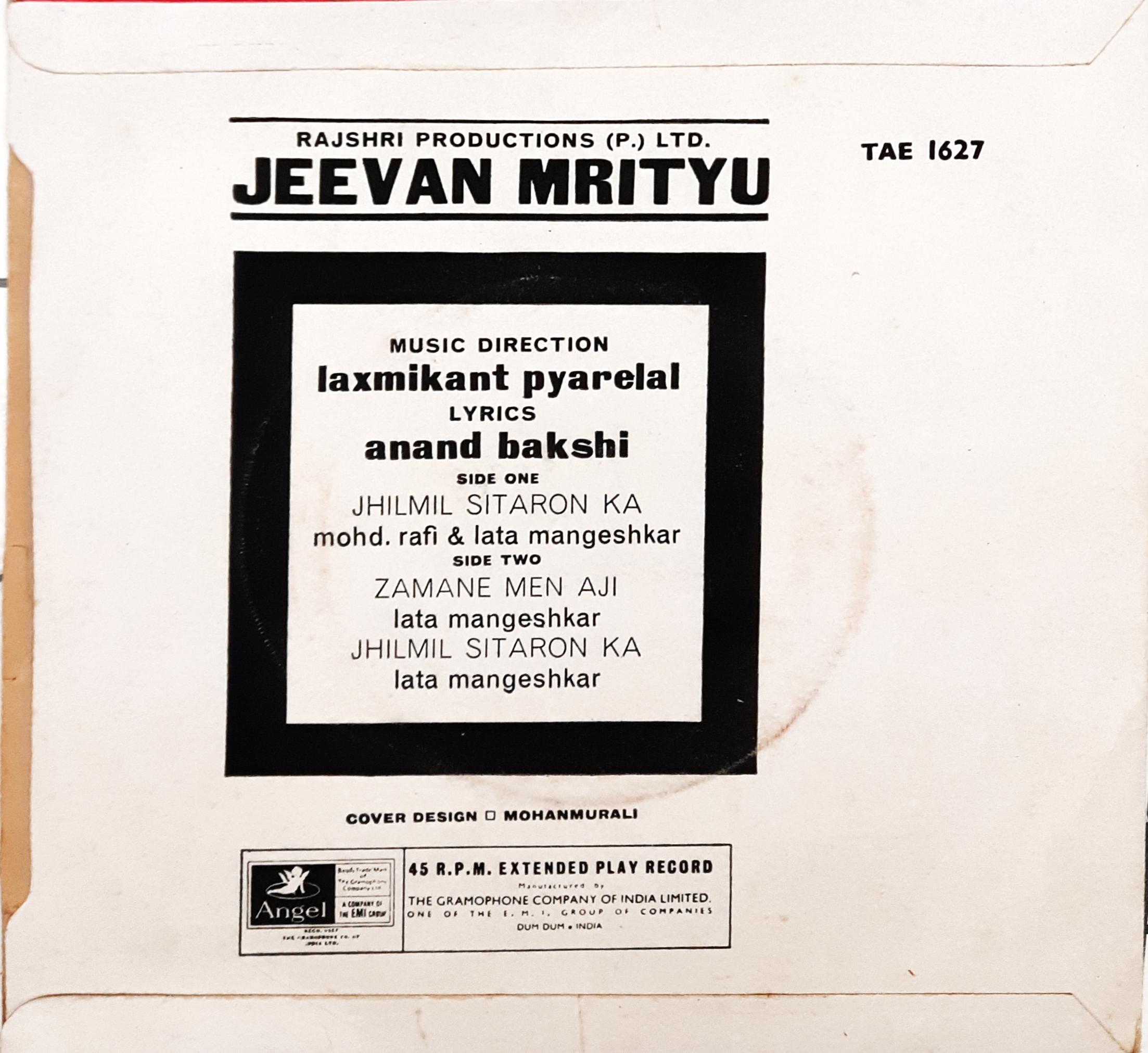 Laxmikant-Pyarelal -  Jeevan Mrityu (45-RPM)