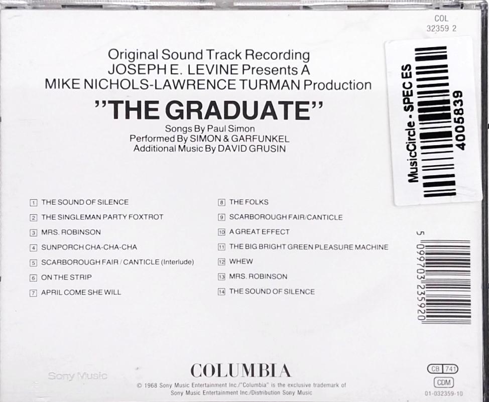 Simon & Garfunkel Additional Music By David Grusin - The Graduate (Original Sound Track Recording) (CD)