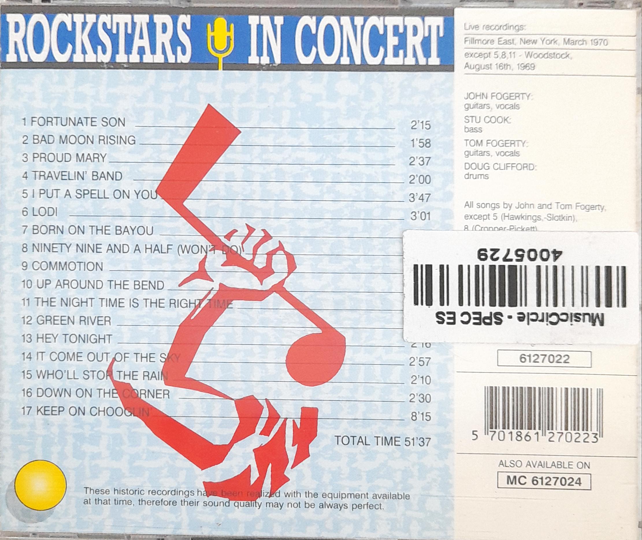 Creedence Clearwater Revival -  Rockstars In Concert (CD)