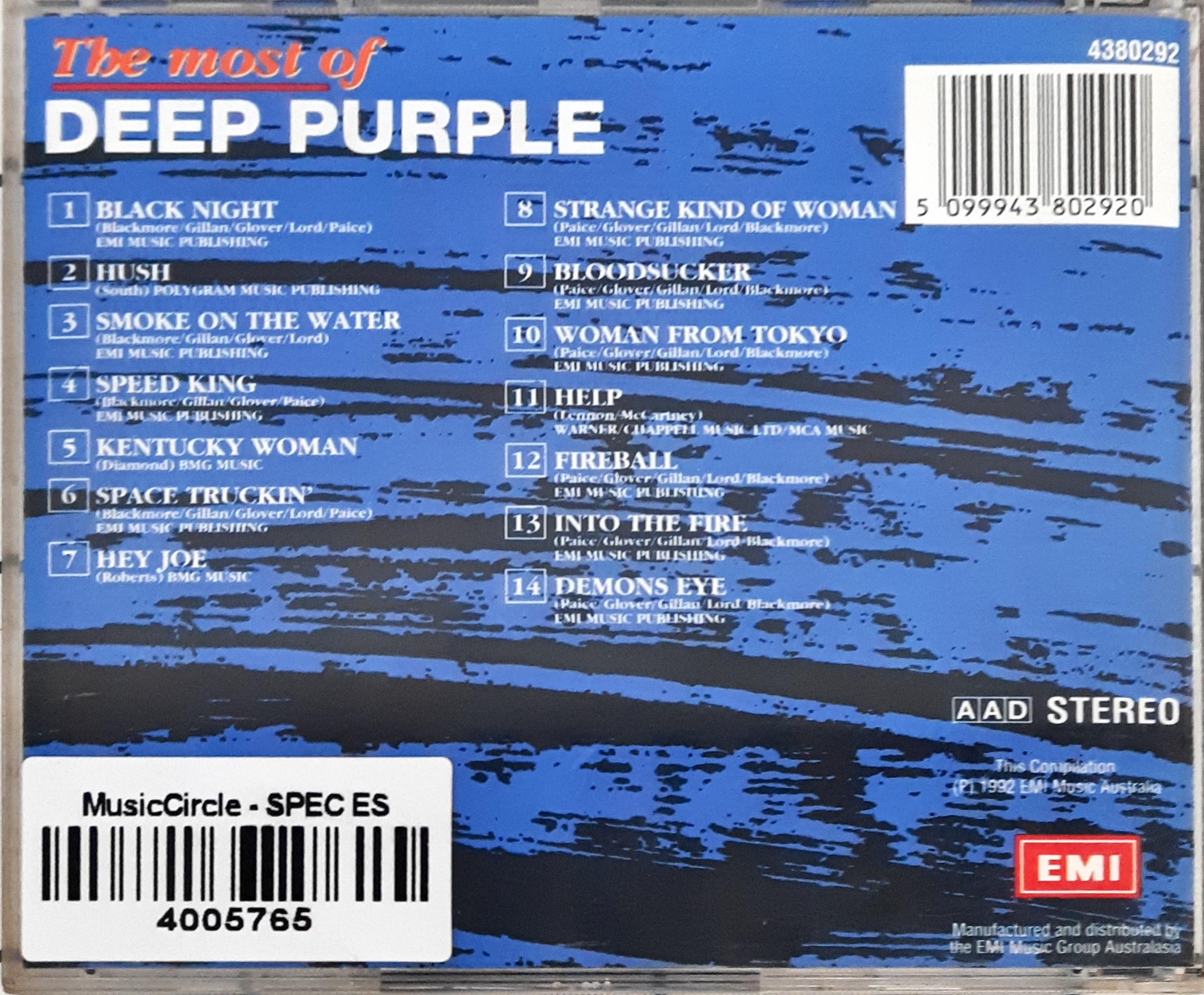 Deep Purple  - The Most Of Deep Purple (CD)