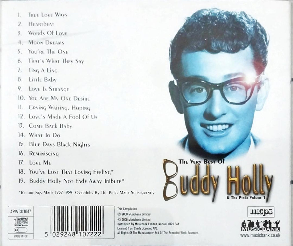 Buddy Holly  &  Picks, The - The Very Best Of Buddy Holly & The Picks Volume 1 (CD)