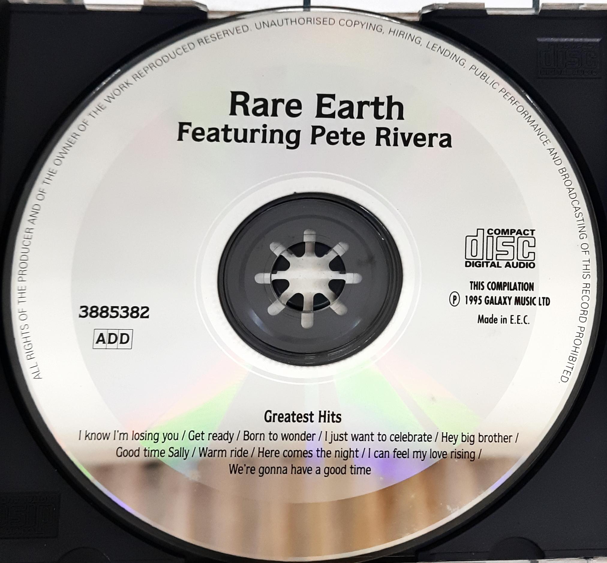 Rare Earth -  Greatest Hits Featuring Peter Rivera (CD)