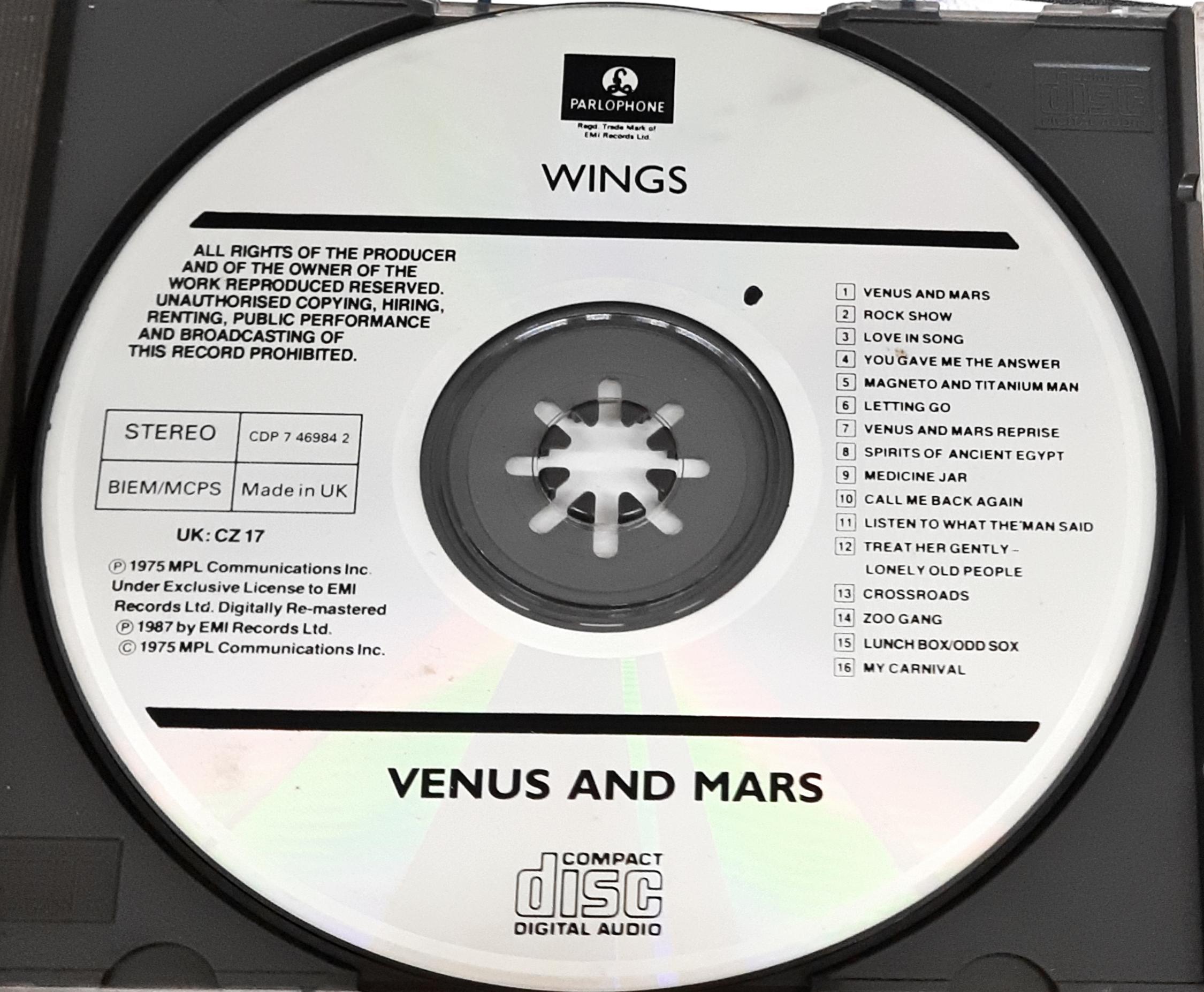 Wings (2)  - Venus And Mars (CD)