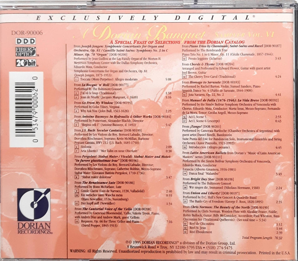 A Dorian Banquet - Sampler Vol. VI (CD)