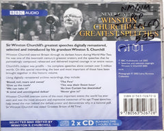 Winston Churchill - Never Give In ! Winston Churchill's Greatest Speeches (CD)