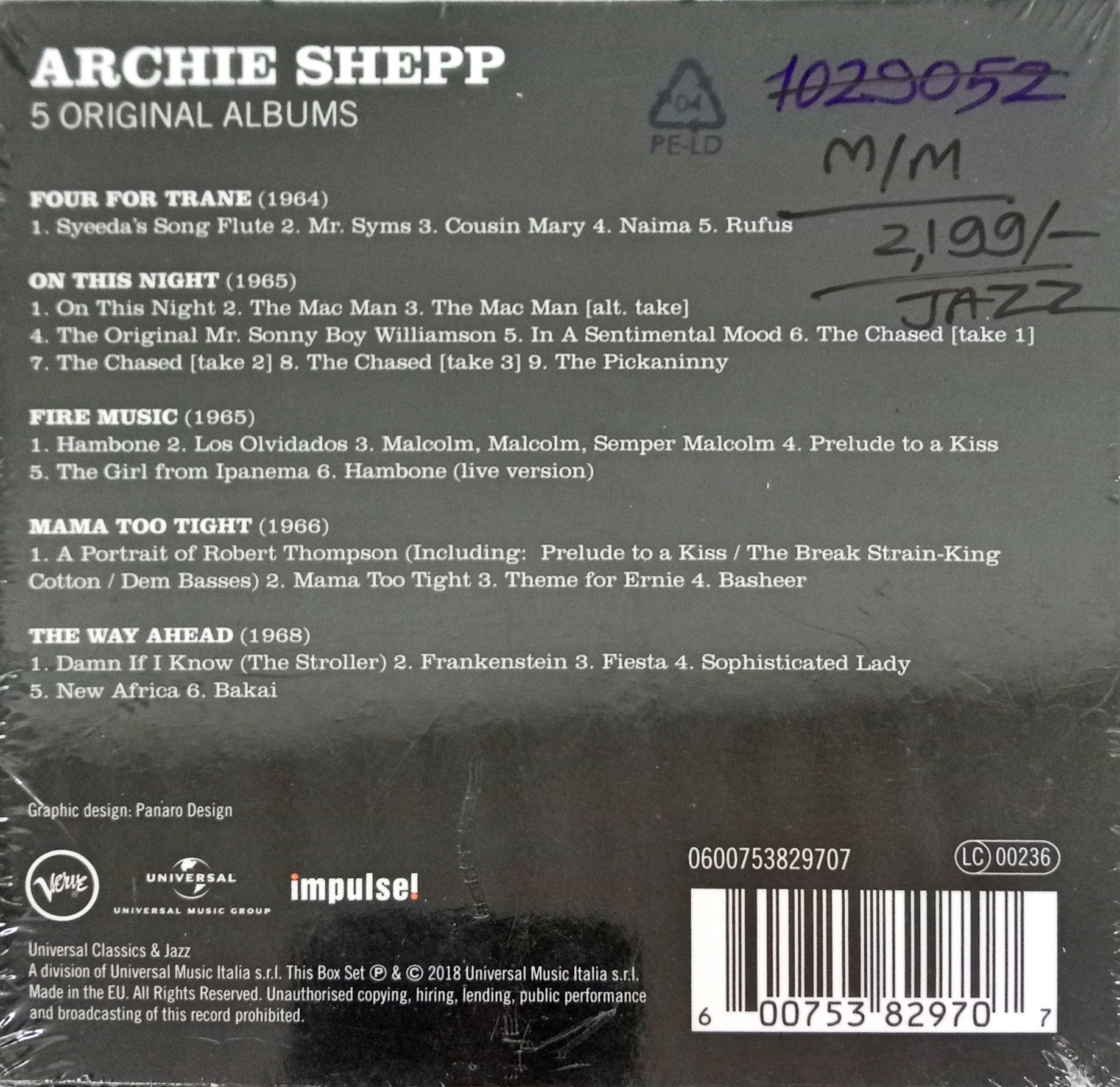 Archie Shepp -  5 Original Albums (CD)