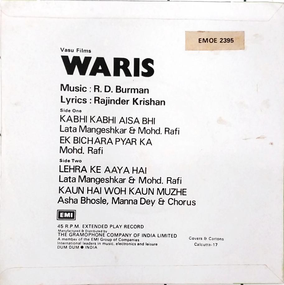 R. D. Burman - Waris (45-RPM)
