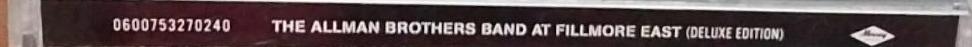 Allman Brothers Band, The - The Allman Brothers Band At Fillmore East (CD) (2)