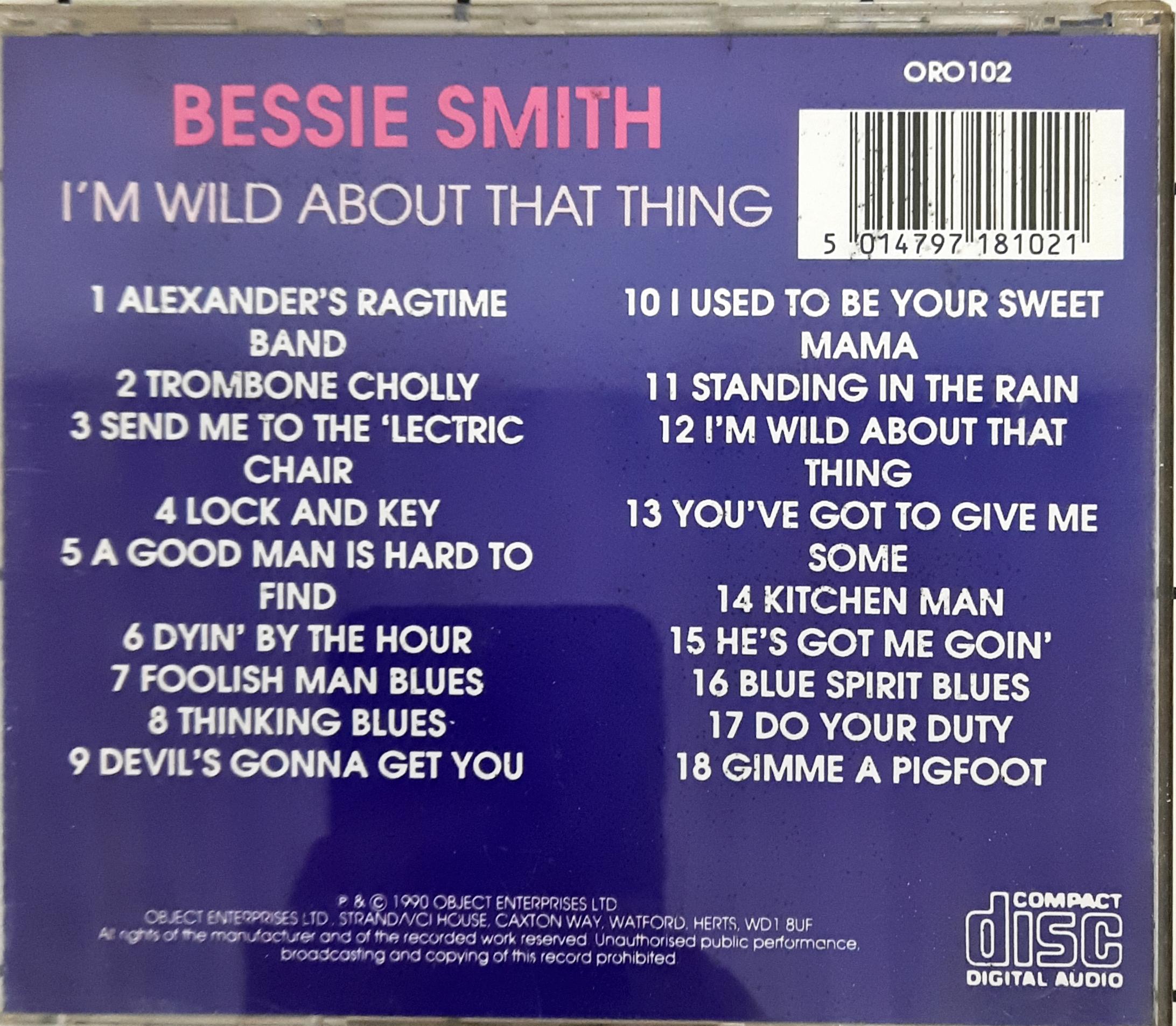 Bessie Smith - I Am Wild About That Thing (CD)