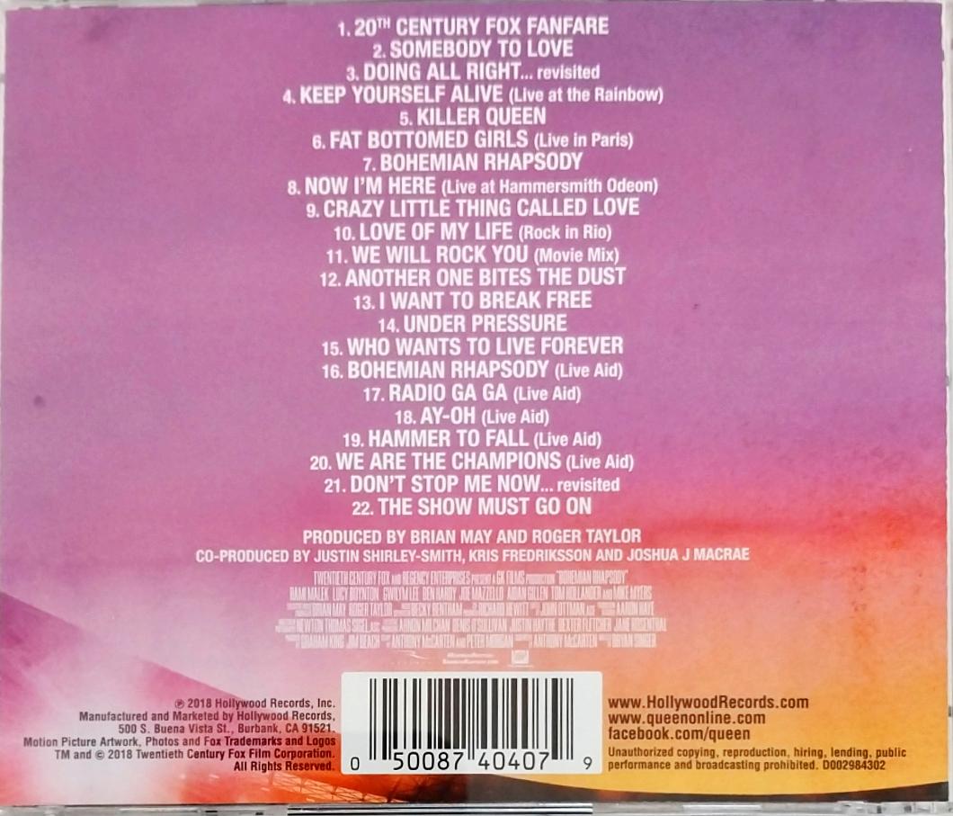 Queen - Bohemian Rhapsody The Original Soundtrack (CD)