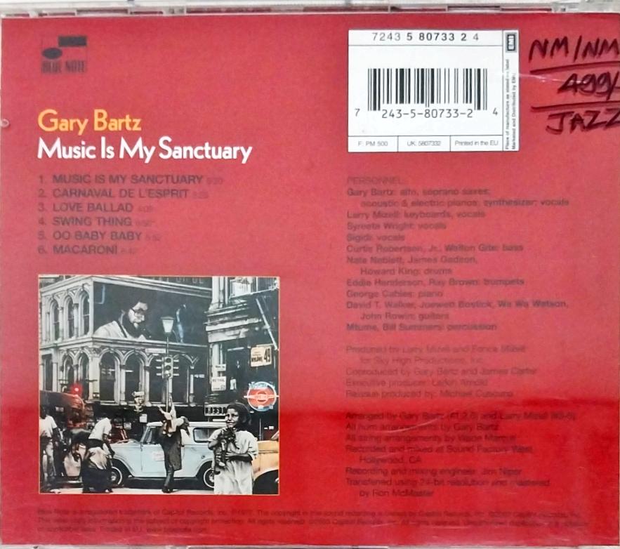 Gary Bartz - Music Is My Sanctuary (CD)