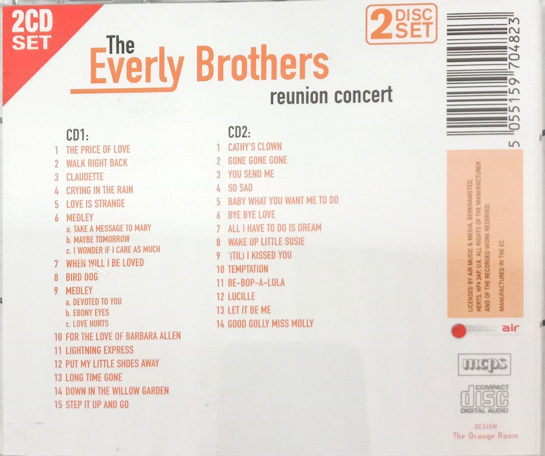 The Everly Brothers - Reunion Concert (CD)