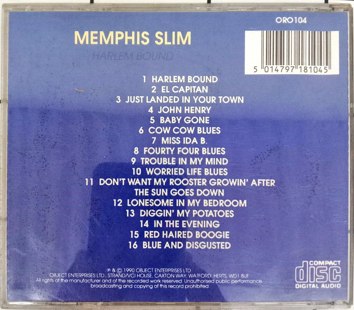 Memphs Slim - Harlen Bound (CD)