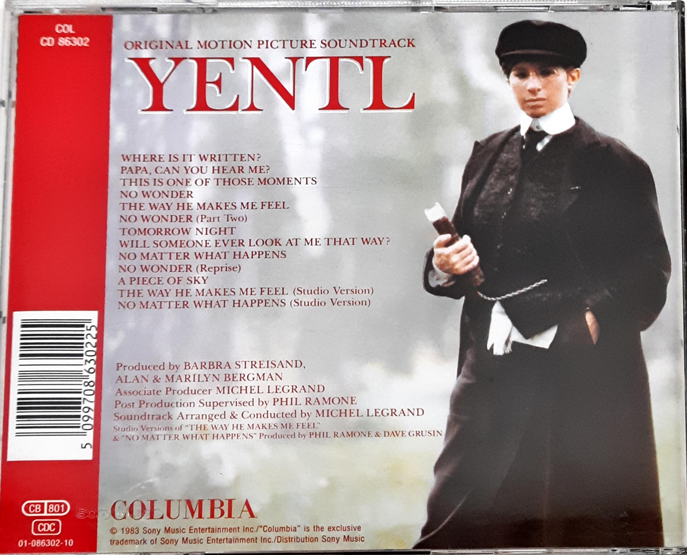 Barbra Streisand - Yentl -Original Motion Picture Soundtrack (CD)