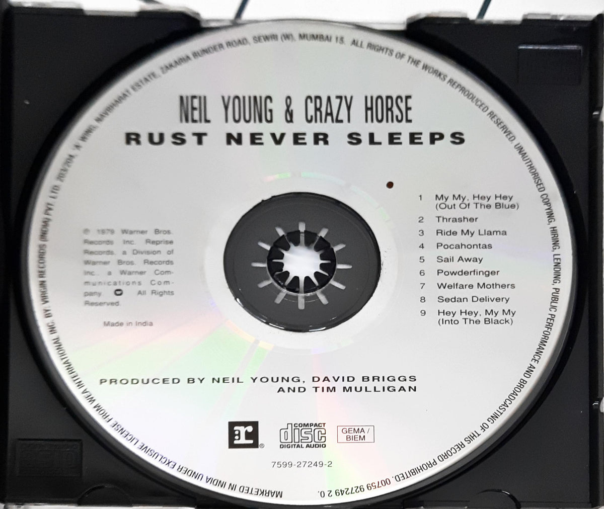 Neil Young & Crazy Horse -  Rust Never Sleeps (CD)