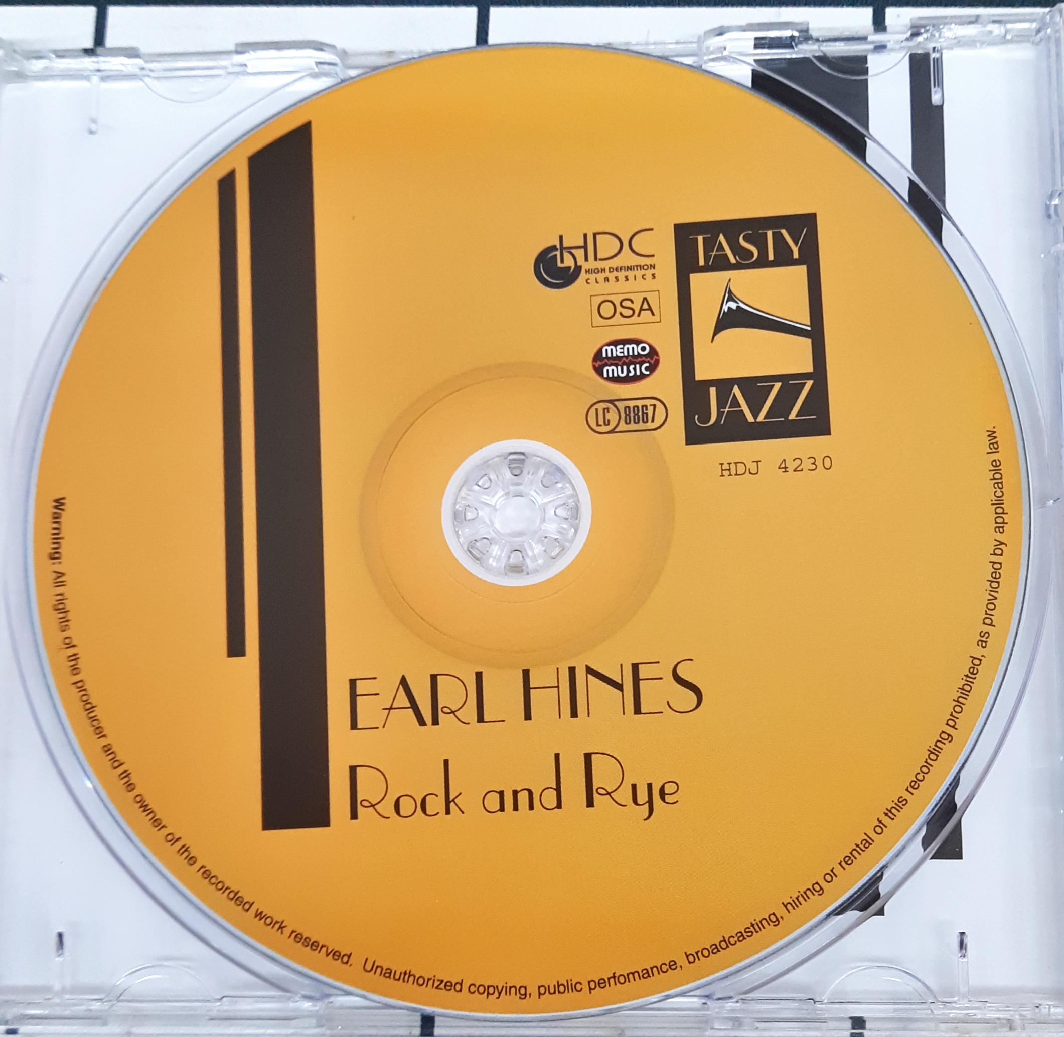 Earl Hines - Rock And Rye (CD)