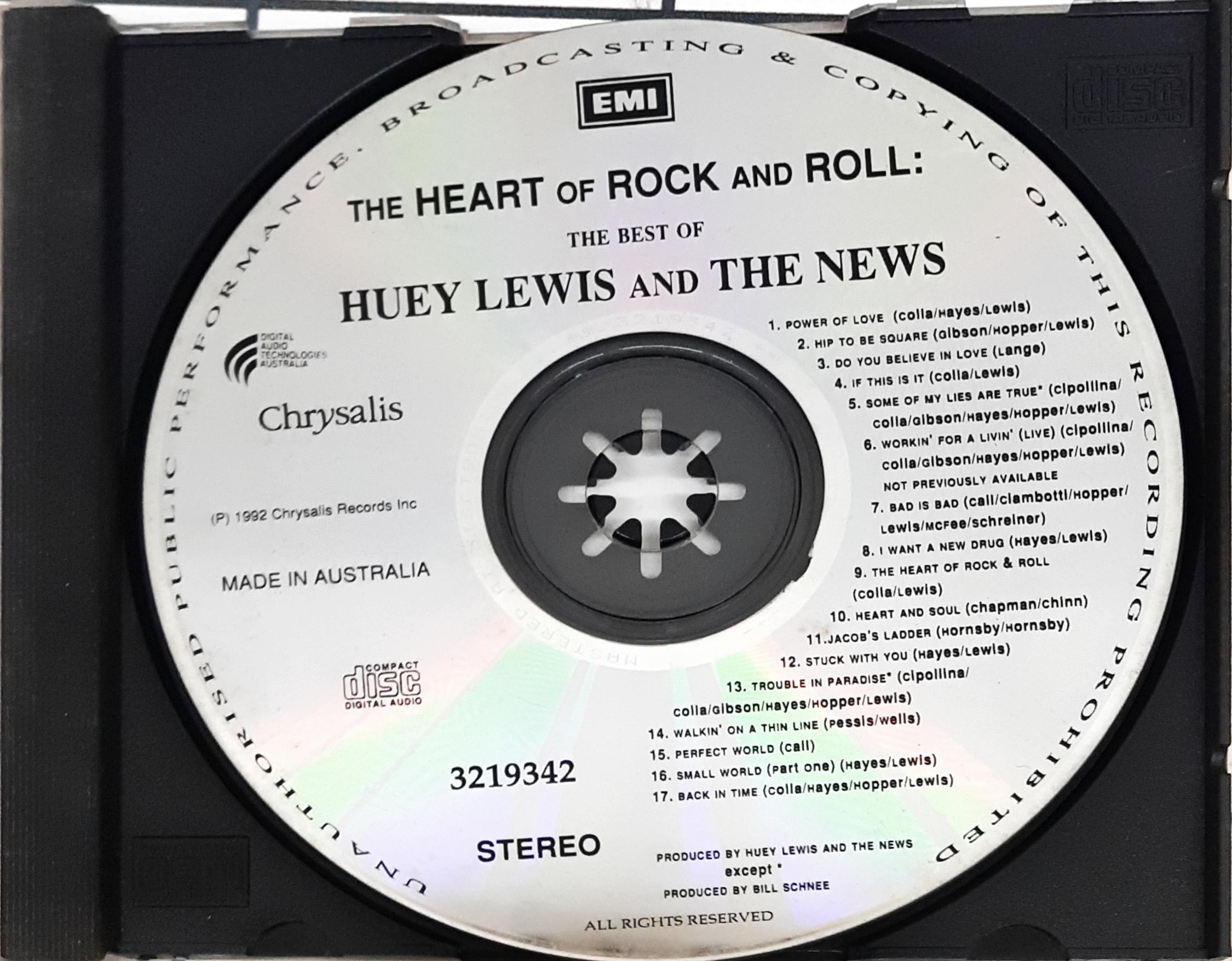 Huey Lewis & The News  - The Heart Of Rock & Roll (The Best Of Huey Lewis And The News) (CD)