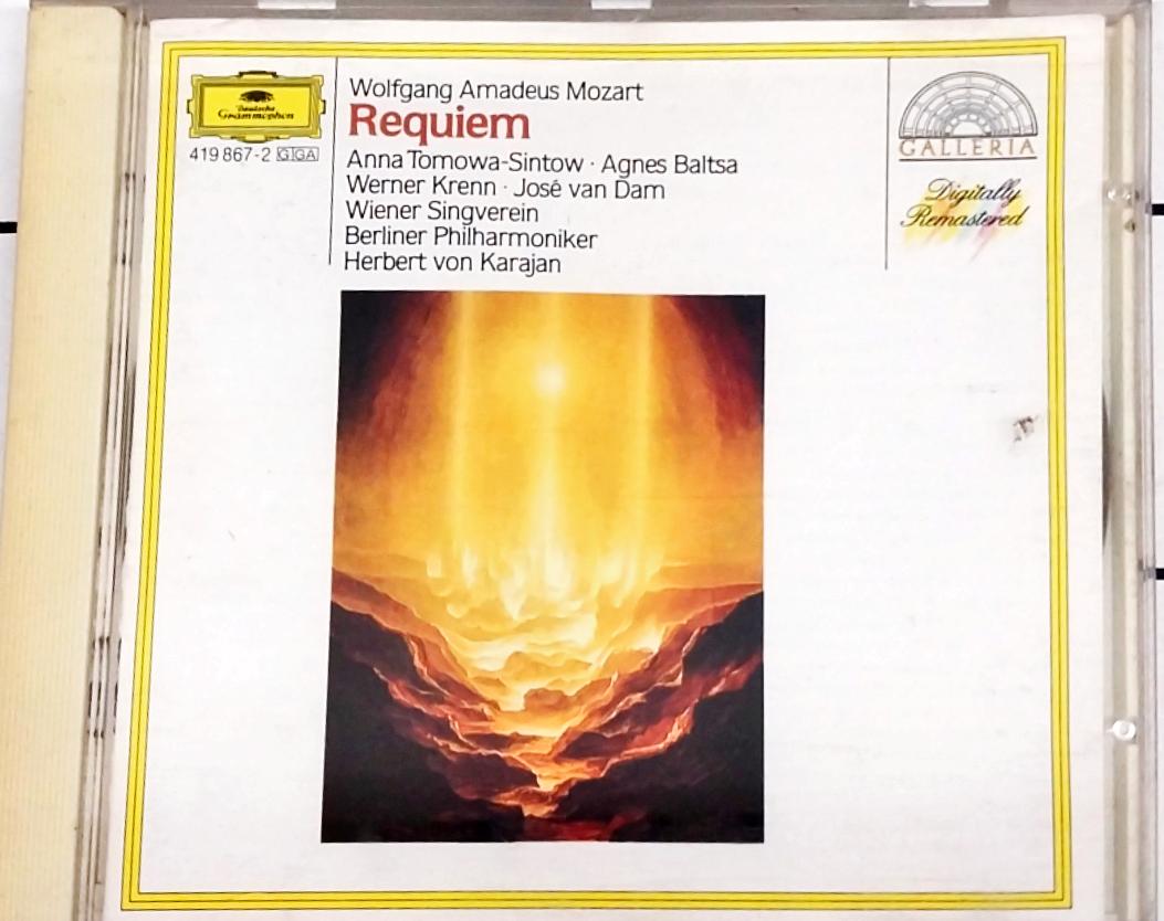 Wolfgang Amadeus Mozart : Anna Tomowa-Sintow • Agnes Baltsa • Werner Krenn • José van Dam • Wiener Singverein • Berliner Philharmoniker • Herbert von Karajan - Requiem (CD)