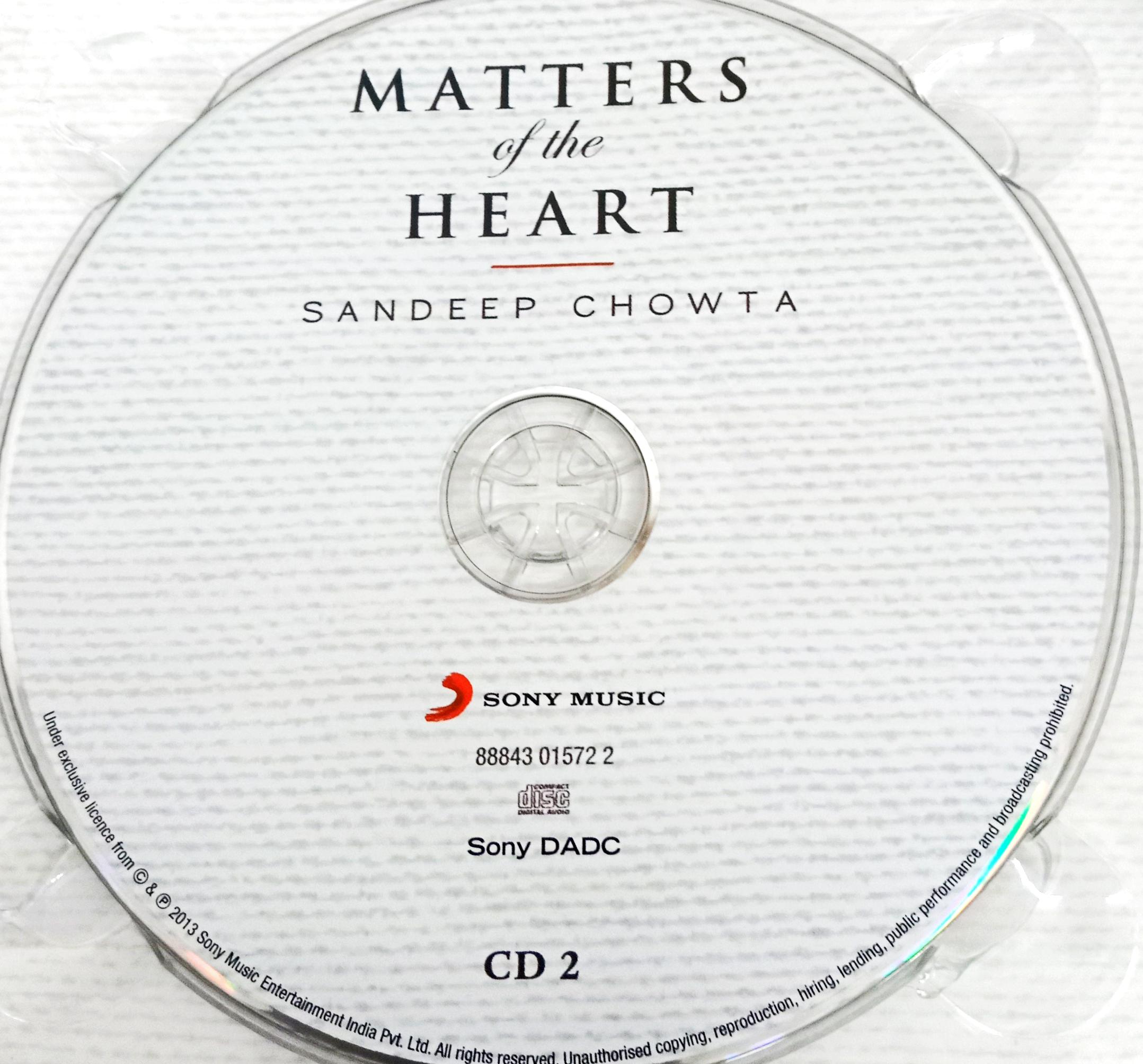 Sandeep Chowta  - Matters Of The Heart (CD)