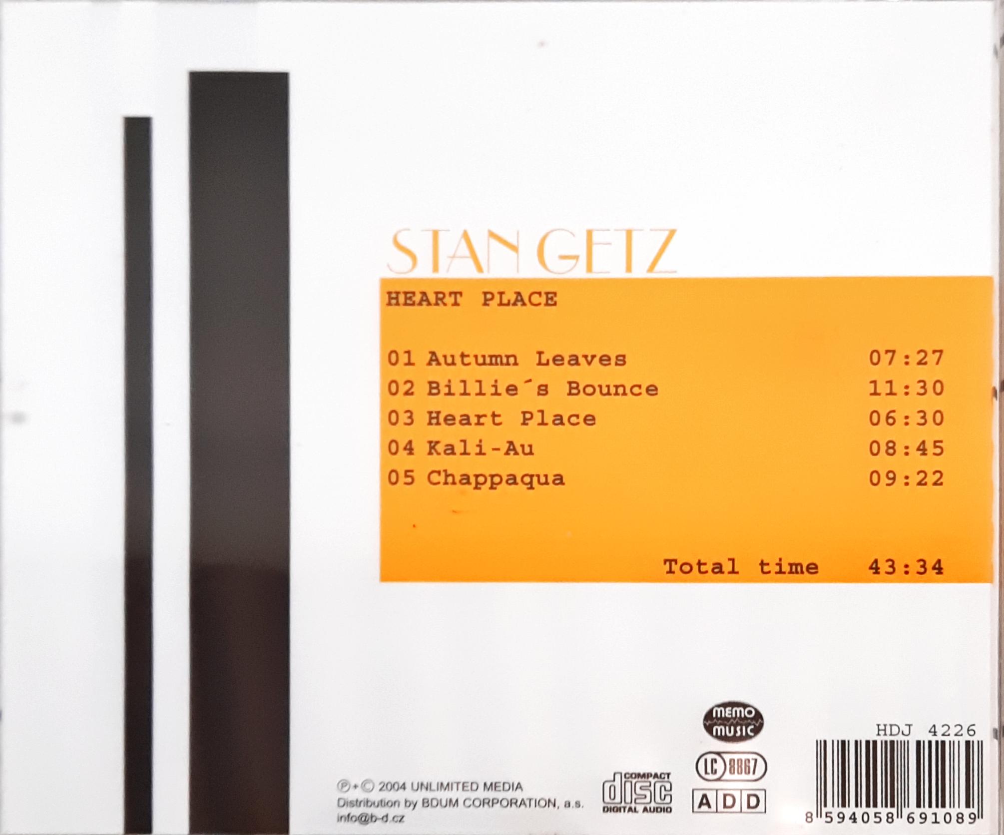 Stan Getz - Heart Place (CD)