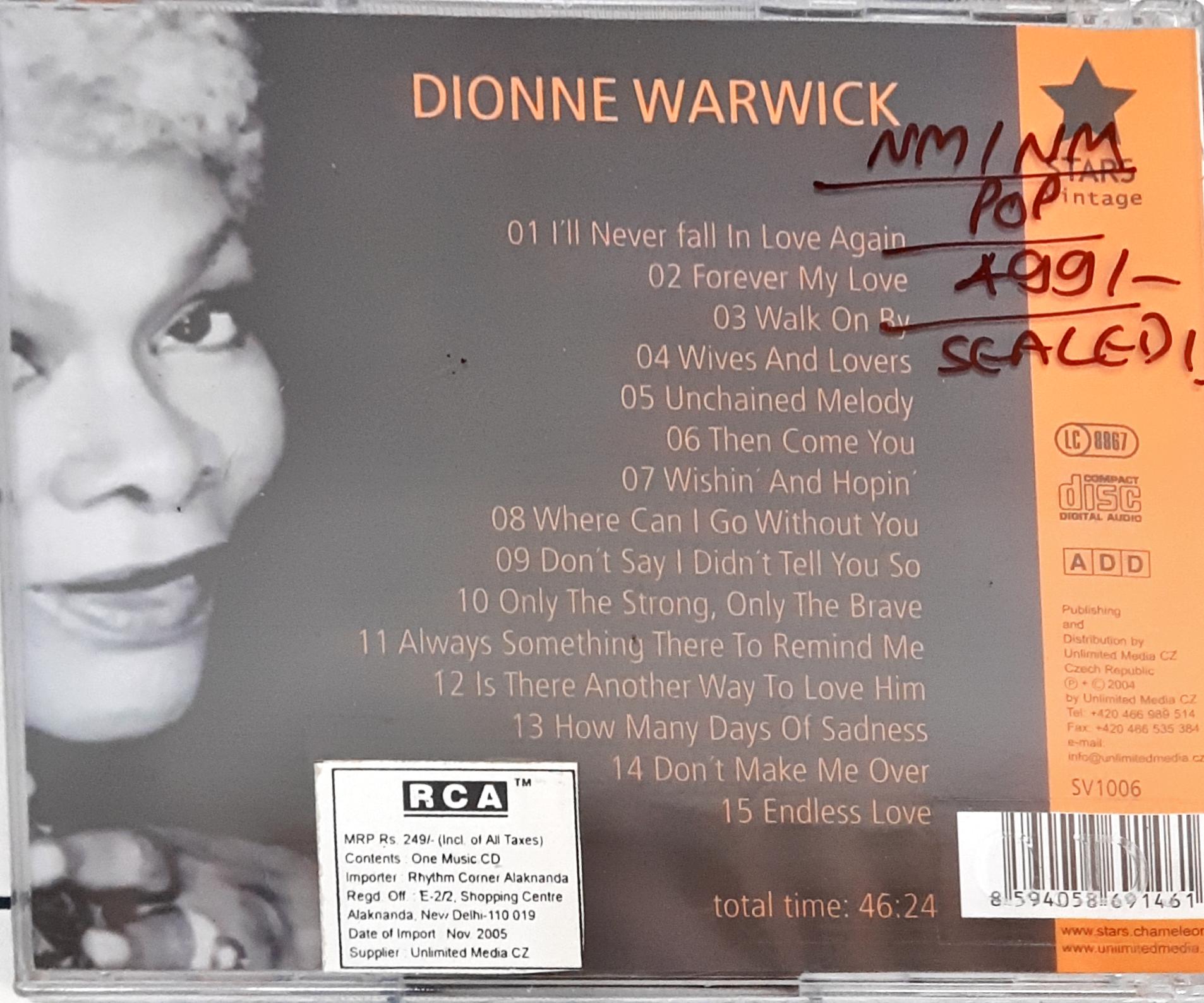 Dionne Warwick - ..Wives And Lovers - Endless Love - Then Come You (CD)