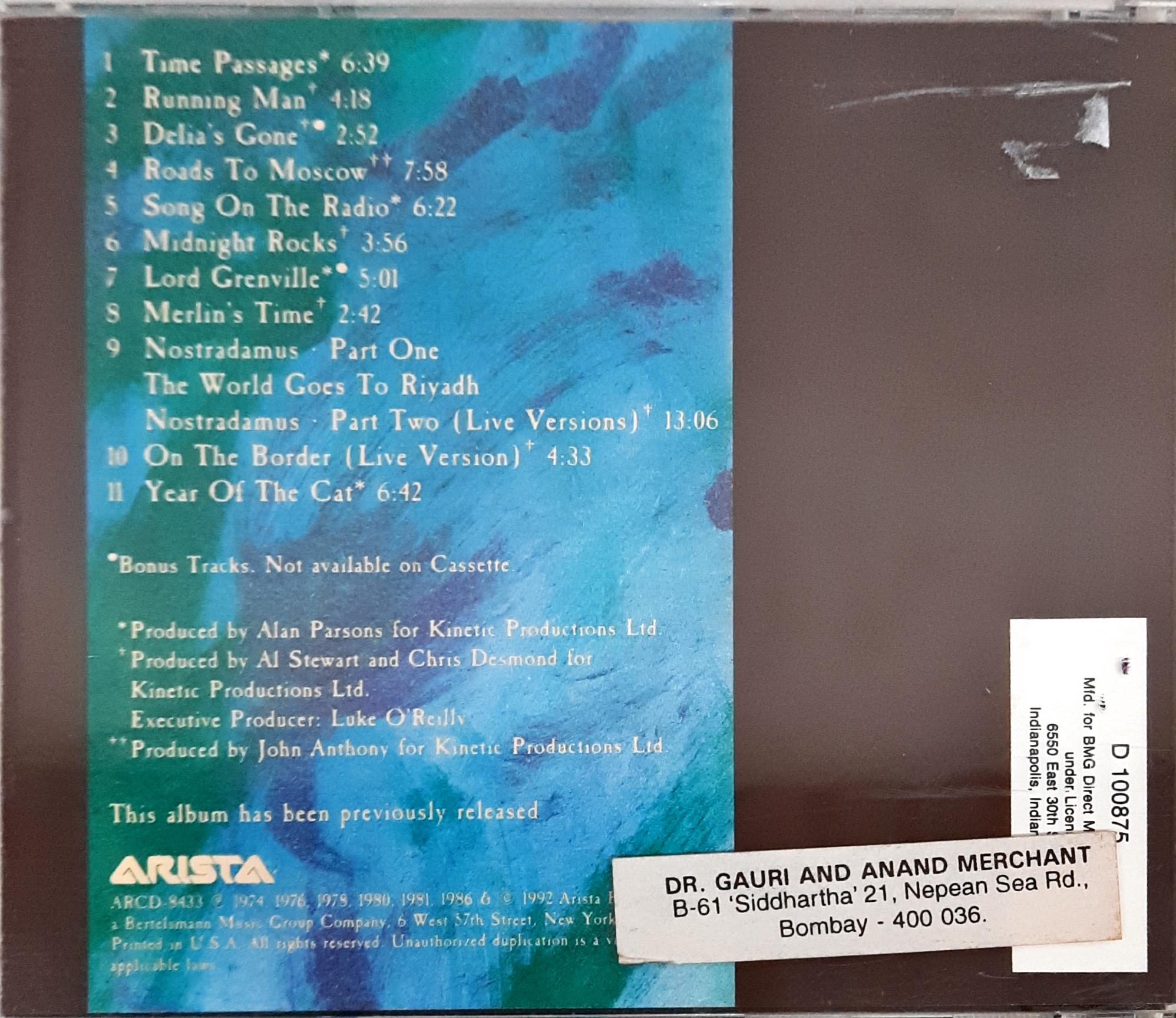Al Stewart  - The Best Of Al Stewart (Songs From The Radio) (CD)