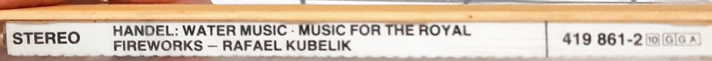 Georg Friedrich Händel – Berliner Philharmoniker, Rafael Kubelik  - Water Music/Music For The Royal Fireworks (CD)