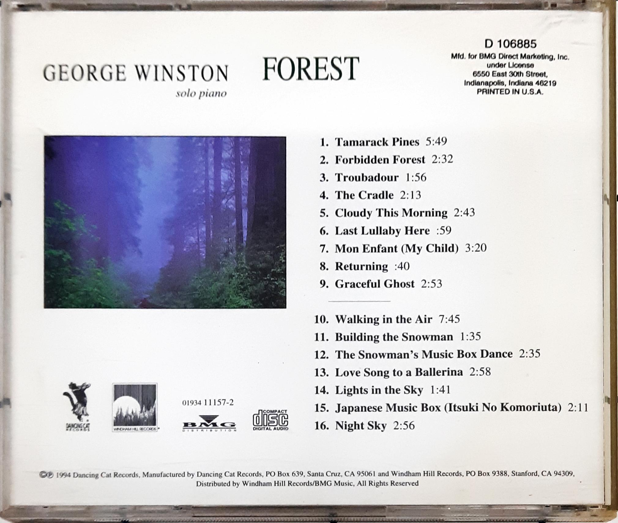 George Winston - Forest (CD)