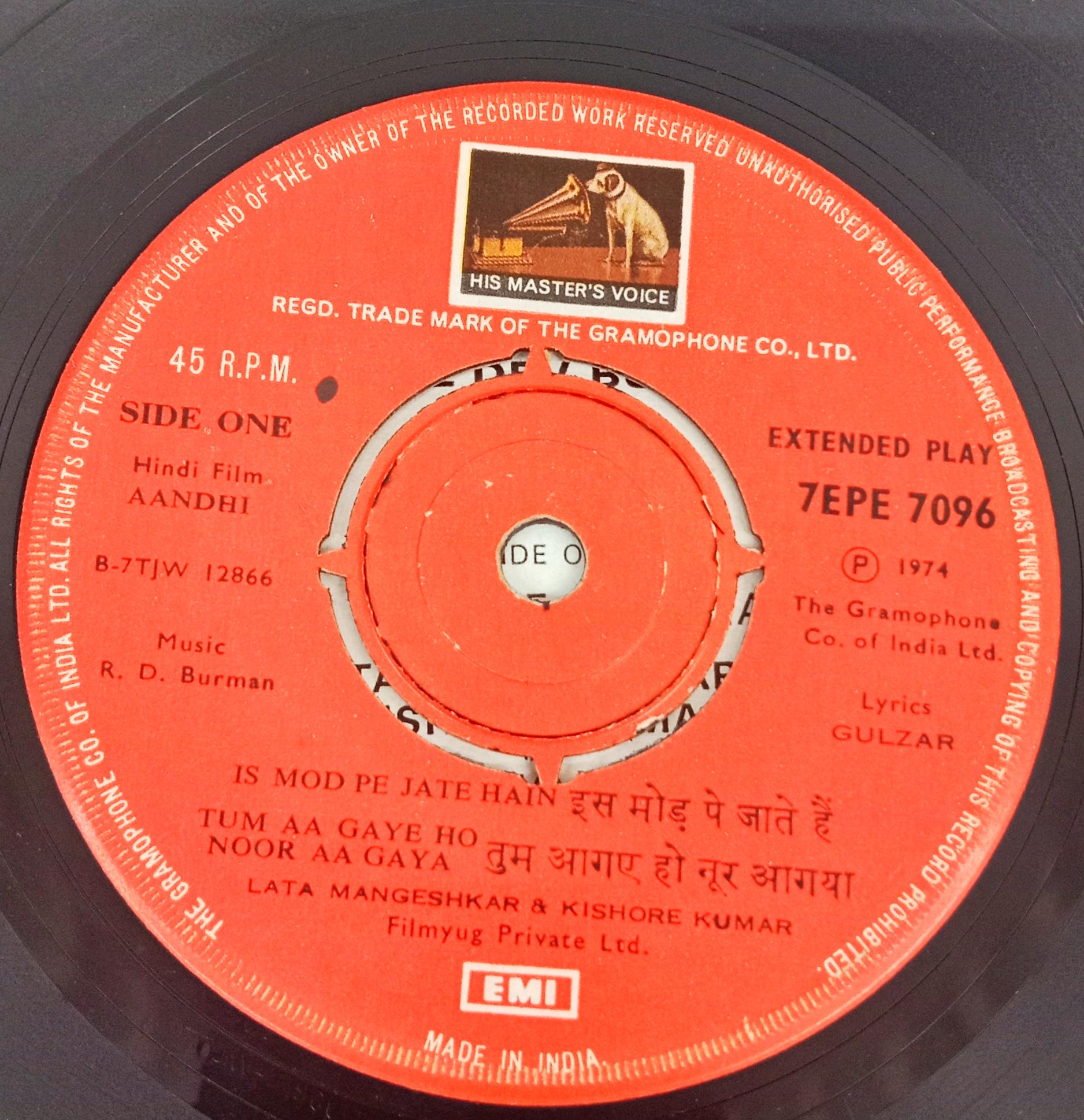 Rahul Dev Burman - Aandhi (45-RPM)