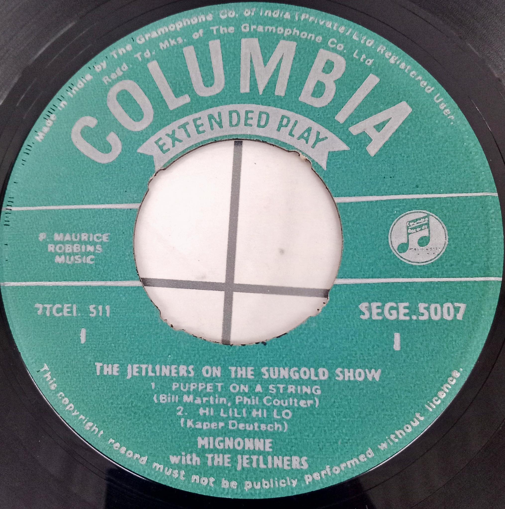 The Jetliners -  On The Sungold Show (45-RPM)