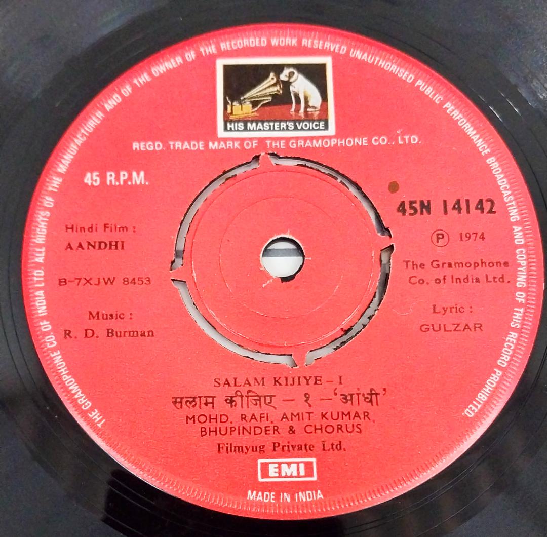 Rahul Dev Burman -  Aandhi (45-RPM)