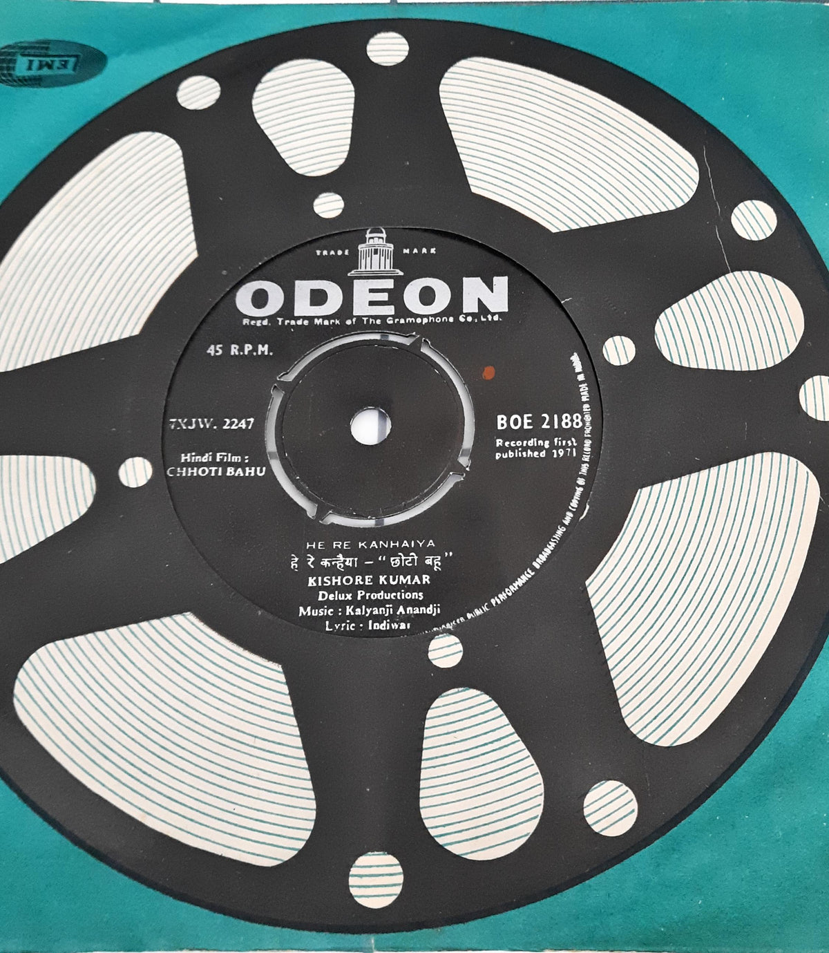 Kalyanji Anandji -  Chhoti Bahu (45-RPM)