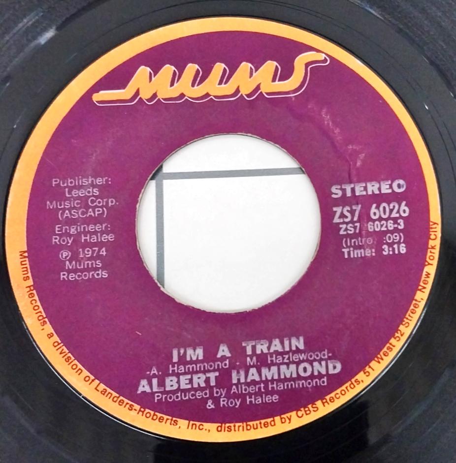 Albert Hammond -  I'm A Train (45-RPM)