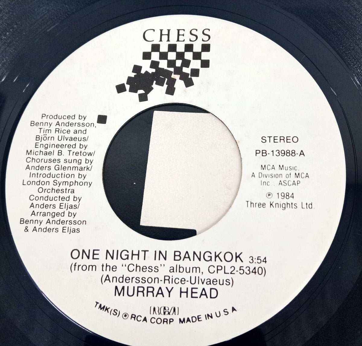 Murray Head  - One Night In Bangkok (45-RPM)
