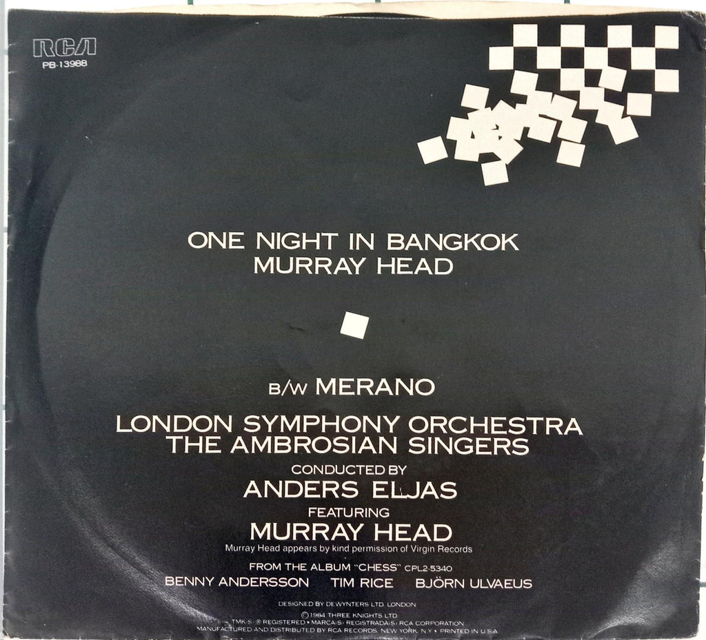 Murray Head  - One Night In Bangkok (45-RPM)