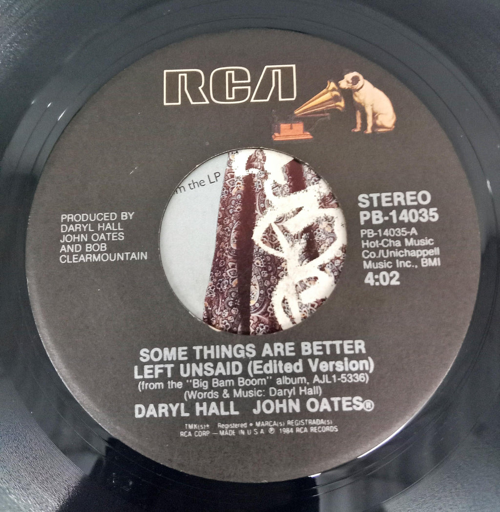Daryl Hall John Oates - Some Things Are Better Left Unsaid (45-RPM)