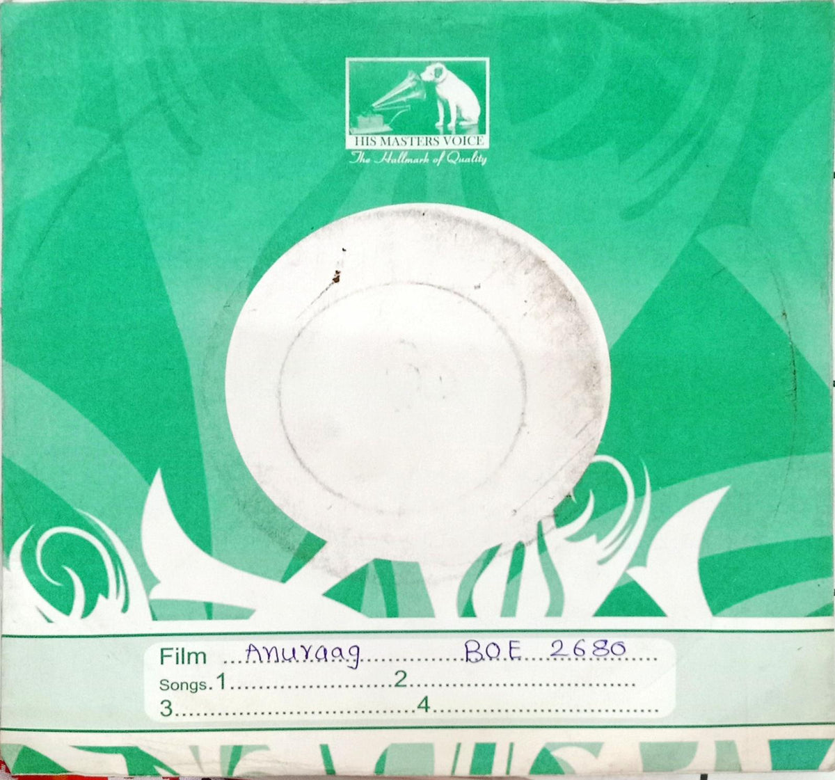 S. D. Burman  - Anuraag (45-RPM)
