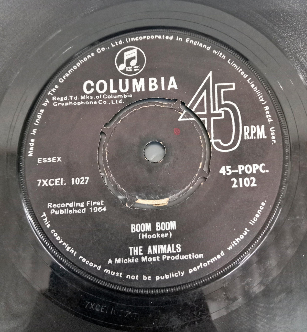 The Animals - Boom Boom (45-RPM)