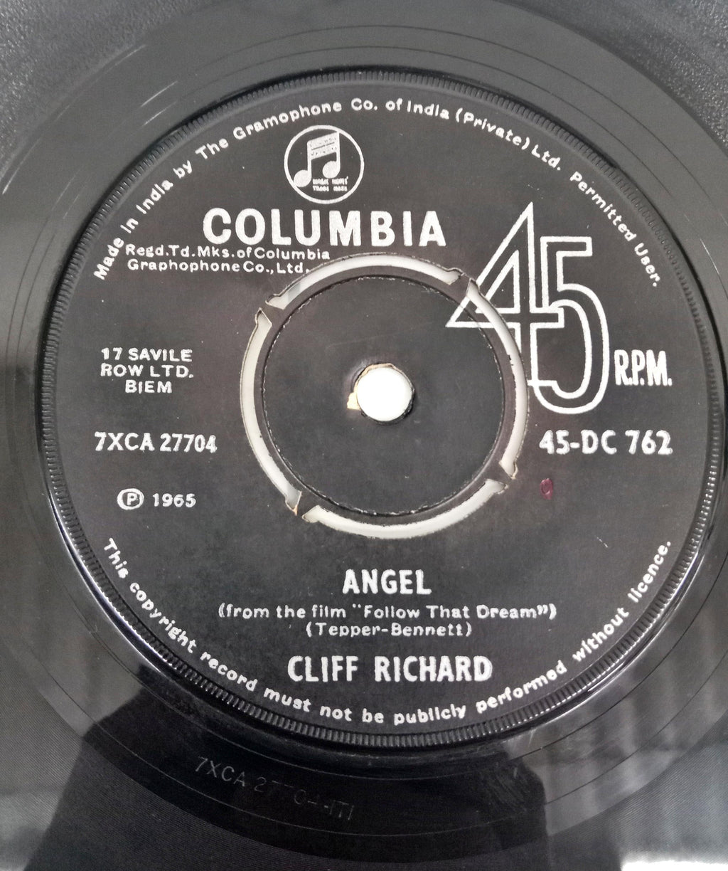 Cliff Richard - Angel / Razzle Dazzle (45-RPM)