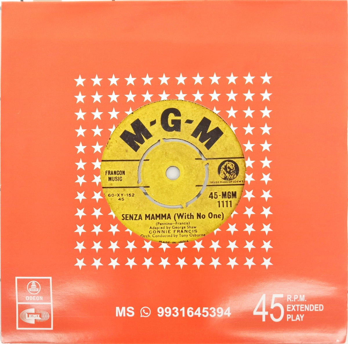 Connie Francis -  Many Tears Ago / Senza Mama (With No One) (45-RPM)